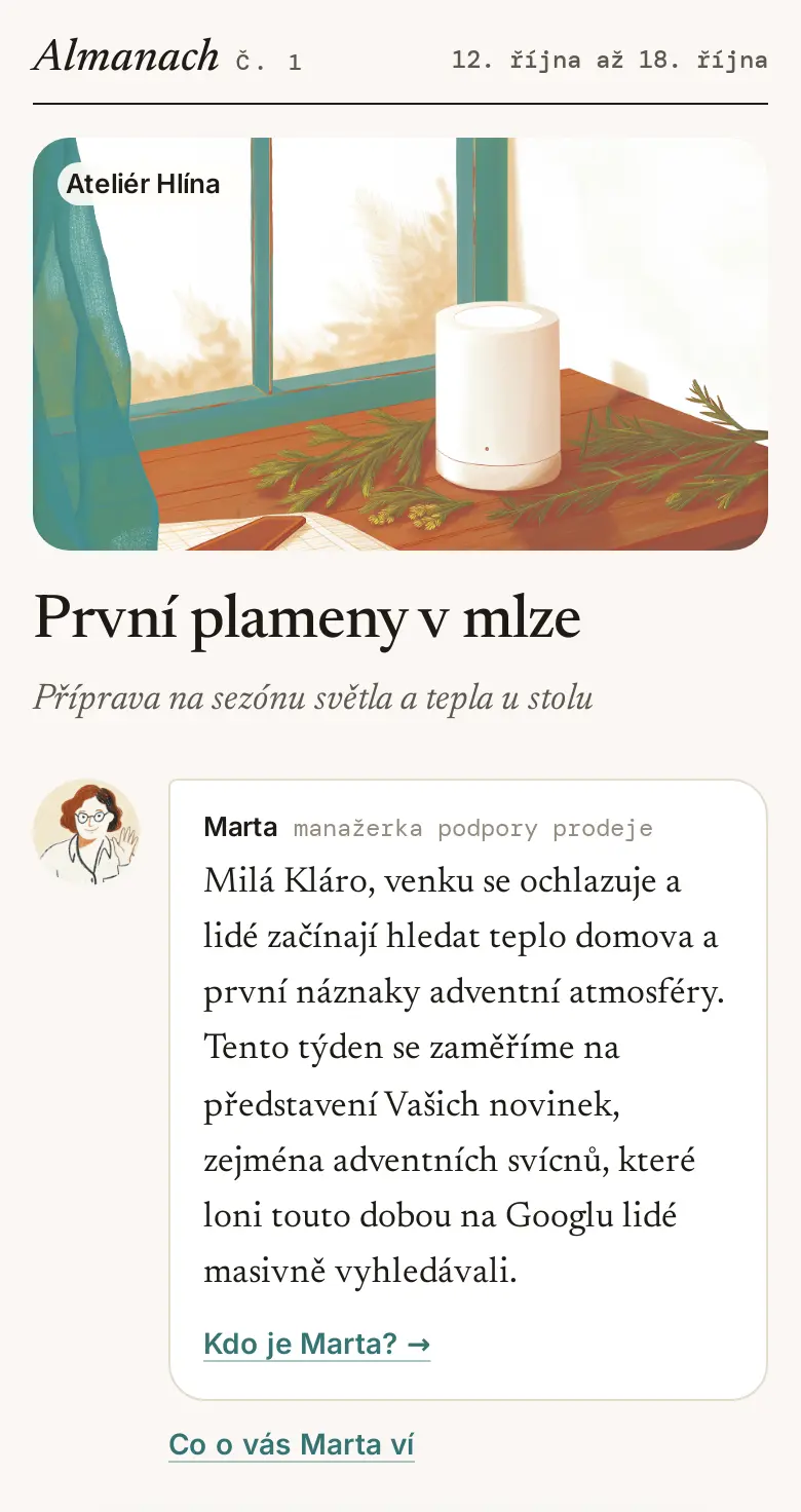 Nové číslo každou sobotu